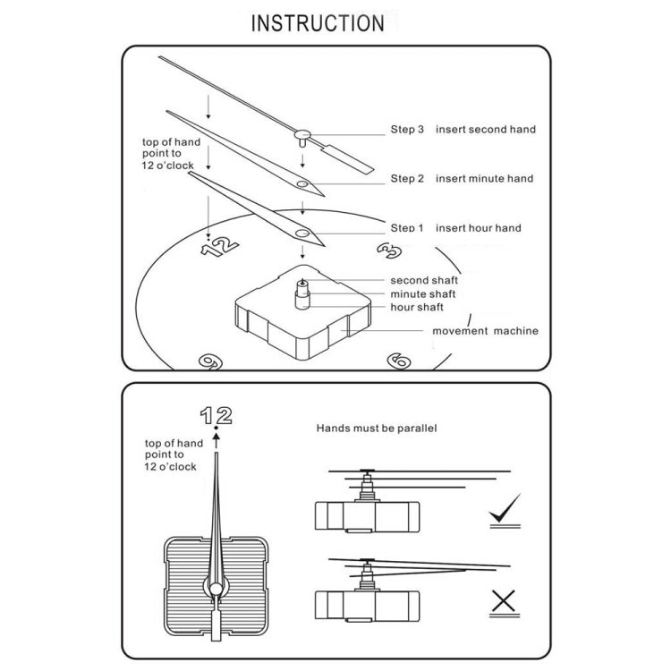 2 PCS HR1688 Quartz Clock Mechanism Movement,Spec: 28mm/ 20.5mm - DIY Clocks by PMC TechLife | Online Shopping South Africa | PMC TechLife | Buy Now Pay Later Mobicred