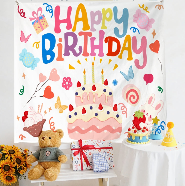 Birthday Layout Hanging Cloth Children Photo Wall Cloth, Size: 150x230cm Velvet(3) - Cartoon by PMC TechLife | Online Shopping South Africa | PMC TechLife | Buy Now Pay Later Mobicred