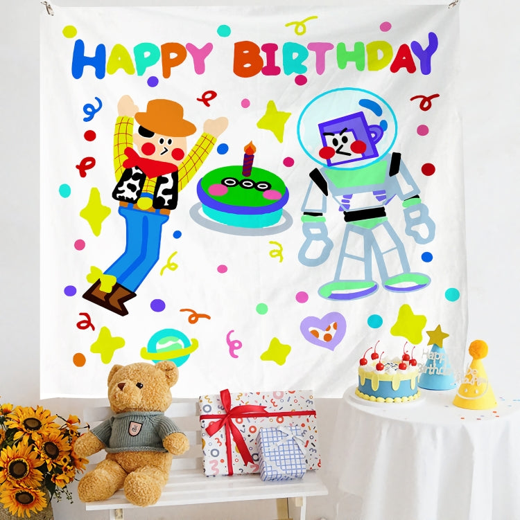 Birthday Layout Hanging Cloth Children Photo Wall Cloth, Size: 180x230cm Velvet(10) - Cartoon by PMC TechLife | Online Shopping South Africa | PMC TechLife | Buy Now Pay Later Mobicred