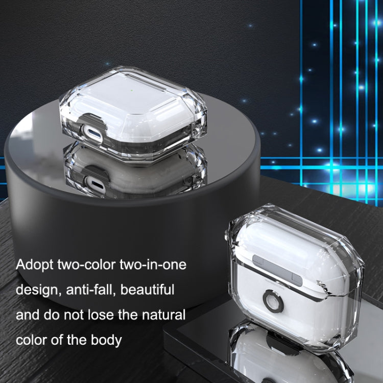 For AirPods 3 RJT-AP-03 Transparent Anti-fall Bluetooth Earphone Protective Sleeve(White) - For AirPods 3 by PMC Jewellery | Online Shopping South Africa | PMC Jewellery | Buy Now Pay Later Mobicred