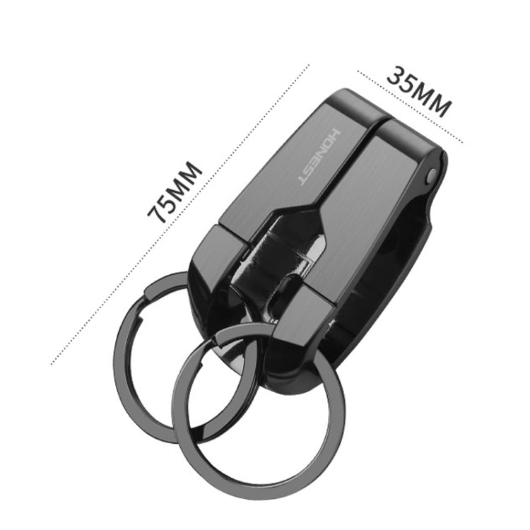 HONEST Metal Spring Clip Keychain Car Key Holder Waist Hanging Buckle(Golden) - free shipping - PMC TechLife - Order now!