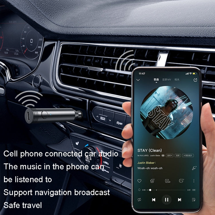 M416 Car Bluetooth Receiver Player Audio Receiver Adapter AUX Converter(Royal Blue) - Bluetooth Adapters by PMC TechLife | Online Shopping South Africa | PMC TechLife | Buy Now Pay Later Mobicred