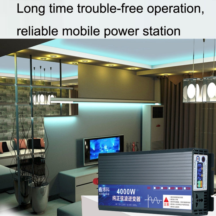 XINBOKE High Power Household Car Sine Wave Inverter 48V 2000W To 220V 1000W(Single Display) - Pure Sine Wave by PMC TechLife | Online Shopping South Africa | PMC TechLife | Buy Now Pay Later Mobicred
