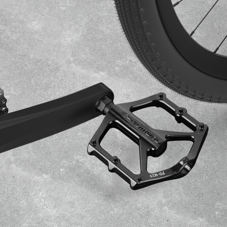 PROMEND PD-M29 1pair DU Bearings Pedal Aluminum Mountain Car Peilin Riding Foot Pedal(Black) - Pedals by PROMEND | Online Shopping South Africa | PMc TechLife | Buy Now Pay Later Mobicred
