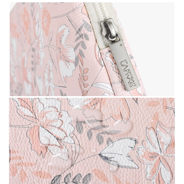 G4-01 11 Inch Laptop Liner Bag PU Leather Printing Waterproof Protective Cover(Light Pink) - free shipping - PMC TechLife - Order now!