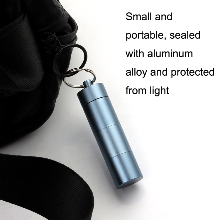 Outdoor First Aid Sealed Waterproof Pill Jar Aluminum Alloy Portable Emergency Pill Box(Blue) - free shipping - PMC TechLife - Order now!