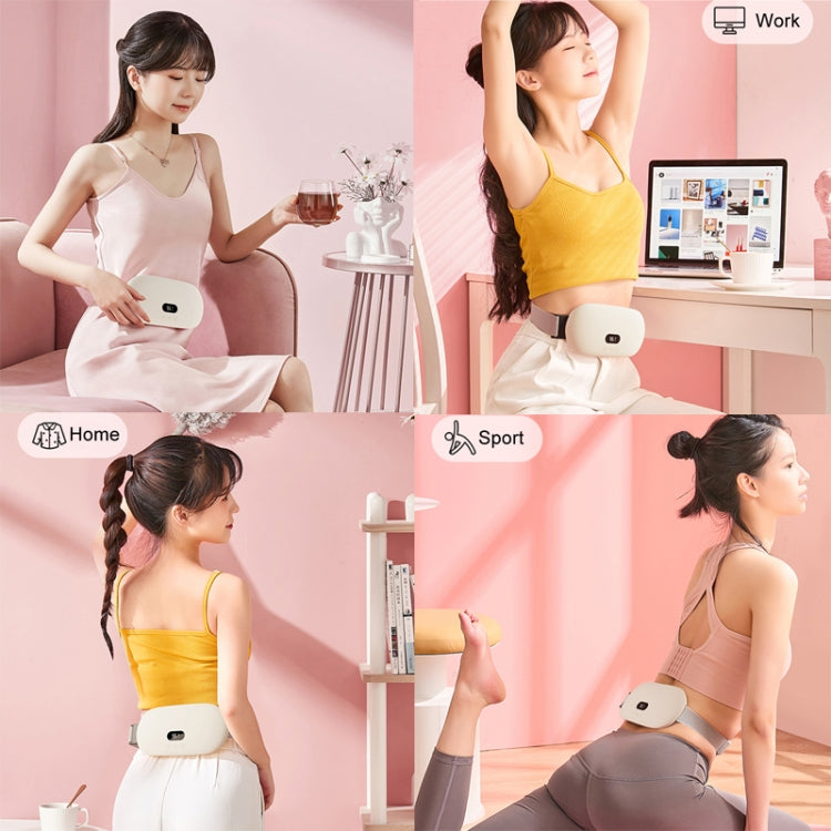 4000mAh Intelligent Massage Warming Belt Digital Electric Abdominal and Waist Massager(Yellow) - free shipping - PMC TechLife - Order now!