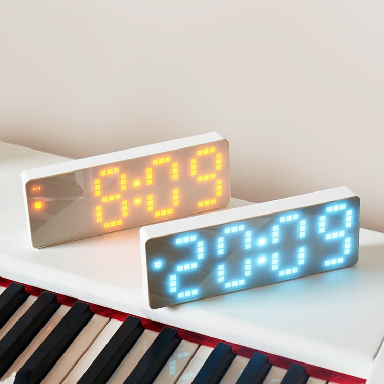 8017 LED Screen Voice Control Digital Alarm Clock Desktop Multifunctional Temperature Clock(Pink) - Alarm Clocks by PMc TechLife | Online Shopping South Africa | PMc TechLife | Buy Now Pay Later Mobicred