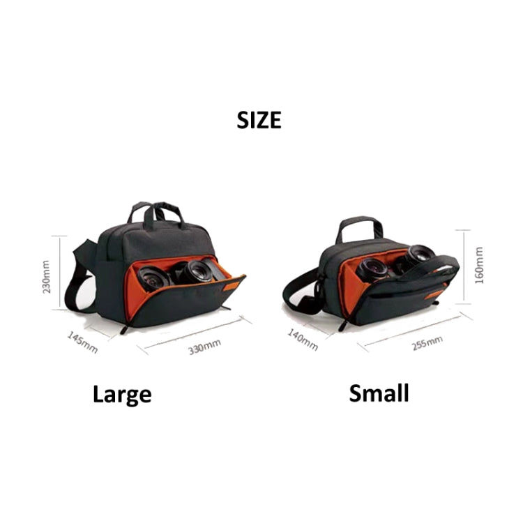 SLR Camera Bag Men Crossbody Photography Bag Waterproof Carrying Case with USB Charging Port, Size: Small - Strap Satchel by PMC TechLife | Online Shopping South Africa | PMC TechLife | Buy Now Pay Later Mobicred