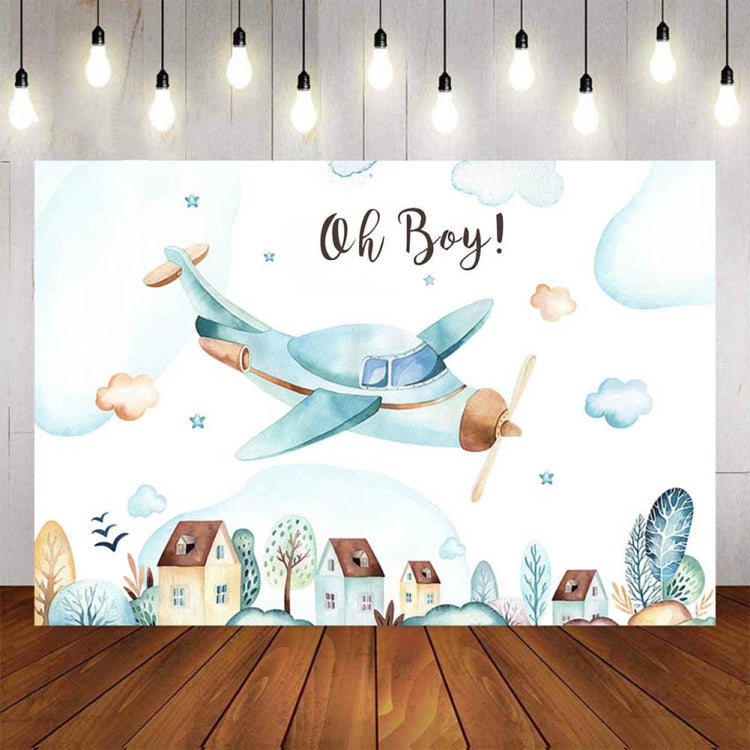 210x150cm Aircraft Theme Birthday Background Cloth Party Decoration Photography Background - Birthday Party by PMC TechLife | Online Shopping South Africa | PMC TechLife