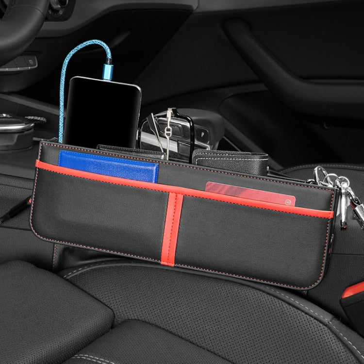 Leather Car Seat Gap Multifunctional Storage Box(Brown) - Stowing Tidying by PMC TechLife | Online Shopping South Africa | PMC TechLife | Buy Now Pay Later Mobicred