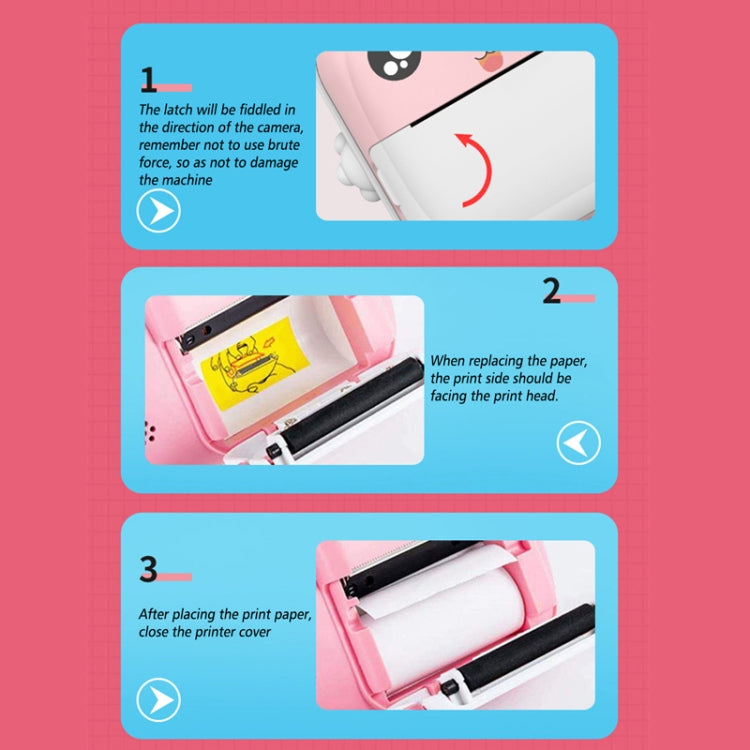 Children Instant Camera Mini Thermal HD Printer Video Photo Digital Camera, Spec: 16G Pink - Children Cameras by PMC Jewellery | Online Shopping South Africa | PMC Jewellery | Buy Now Pay Later Mobicred