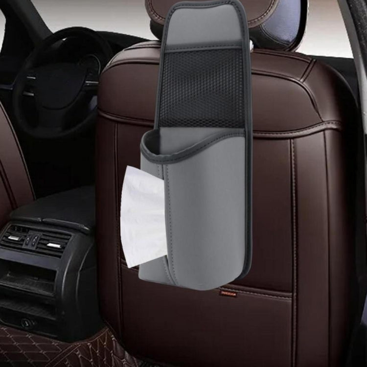 Car Seat Leather Multifunctional Tissue Water Cup Storage Hanging Bag(Army Green) - Stowing Tidying by PMC TechLife | Online Shopping South Africa | PMC TechLife | Buy Now Pay Later Mobicred