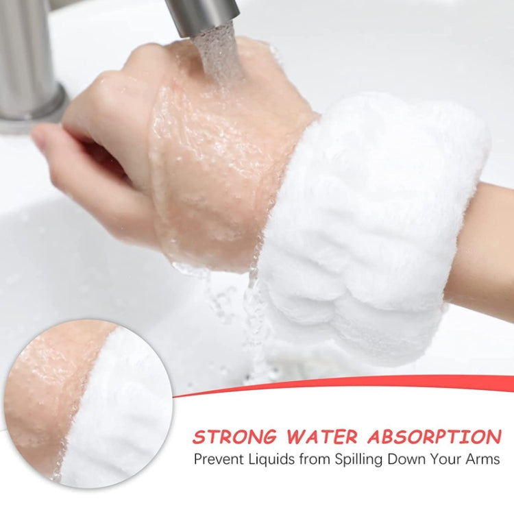 6pcs Washing Anti-Humidity Washing Face Wrist Strap Sports Sweat-Wiping Bracelet Sweat-Absorbing Sleeve(Gray) - free shipping - PMC TechLife - Order now!