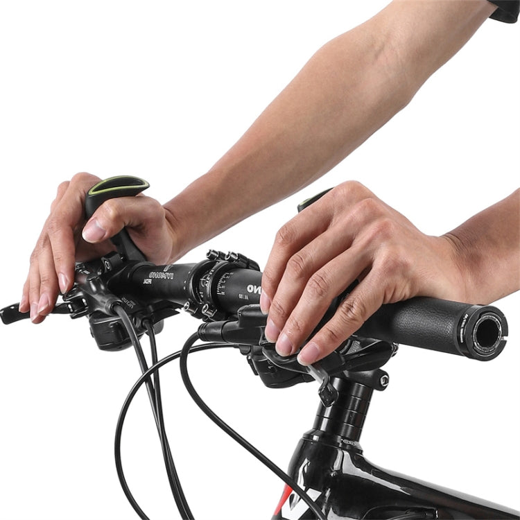 WEST BIKING Bike Cow Horns Fluorescent Deputy Handle Riding Equipment(Black) - Bicycle Grips by WEST BIKING | Online Shopping South Africa | PMc TechLife | Buy Now Pay Later Mobicred
