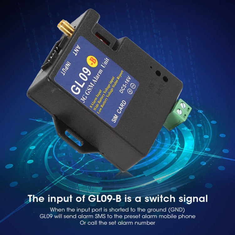 GL09-B 3G 8 Channel GSM SMS Alarm System Module For Battery Operated Alert - Module by PMC Jewellery | Online Shopping South Africa | PMC Jewellery | Buy Now Pay Later Mobicred