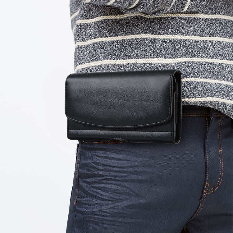3.5-4.0 inch Multifunctional Waist Bag Mobile Phone Leather Case(Black) - by PMC TechLife | Online Shopping South Africa | PMC TechLife | Buy Now Pay Later Mobicred