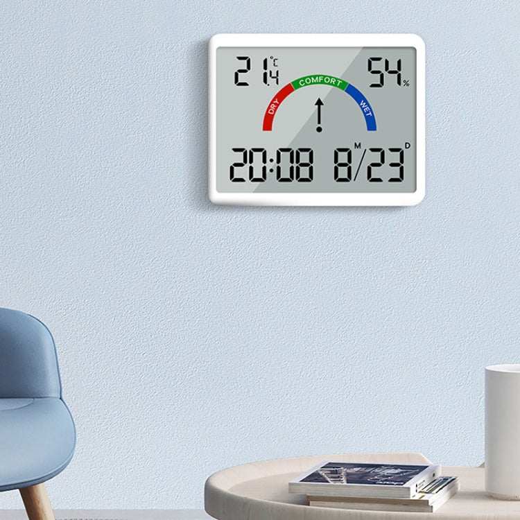 Magnetic LCD Digital Aalarm Clock Large Screen With Temperature Humidity Display(9905 White) - Alarm Clocks by PMc TechLife | Online Shopping South Africa | PMc TechLife | Buy Now Pay Later Mobicred