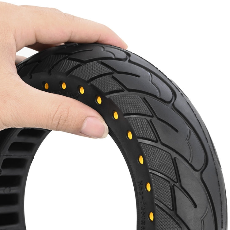 For Ninebot MAX G30 Electric Scooter 10x2.5 Inflatable Honeycomb Solid Run-flat Tire(44mm Slot Yellow) - Accessories & Parts by PMc TechLife | Online Shopping South Africa | PMc TechLife | Buy Now Pay Later Mobicred