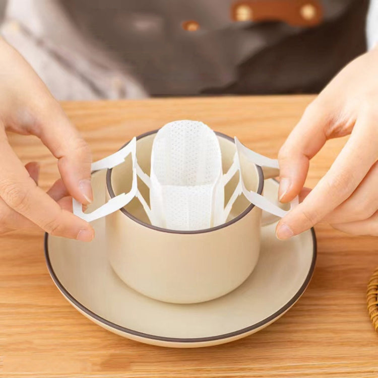 50pcs /Pack Ear-mounted Coffee Filter Portable Drip Coffee Filter Paper Coffee Powder Filter Bag - free shipping - PMC TechLife - Order now!