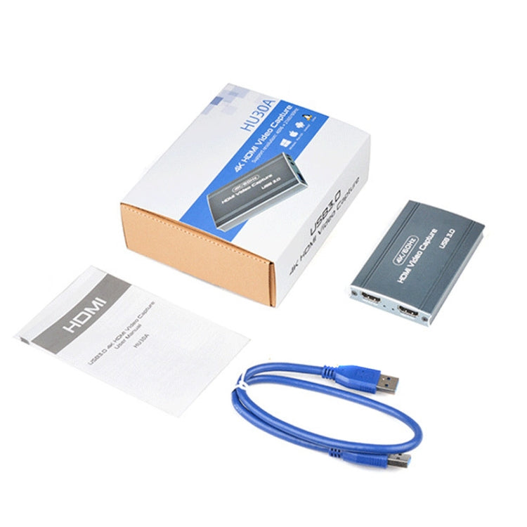 FJGEAR FJ-HU30A USB3.0 Capture Card 4K Game Live Recording Box - Video Capture Solutions by FJGEAR | Online Shopping South Africa | PMC TechLife | Buy Now Pay Later Mobicred