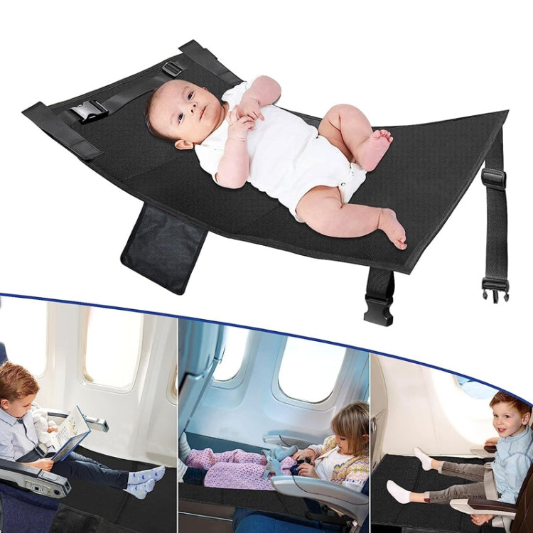 79 x 44cm Kids Airplane Seat Extender Portable Travel Seat Cushion(Black) - Seat Accessories by PMC TechLife | Online Shopping South Africa | PMC TechLife