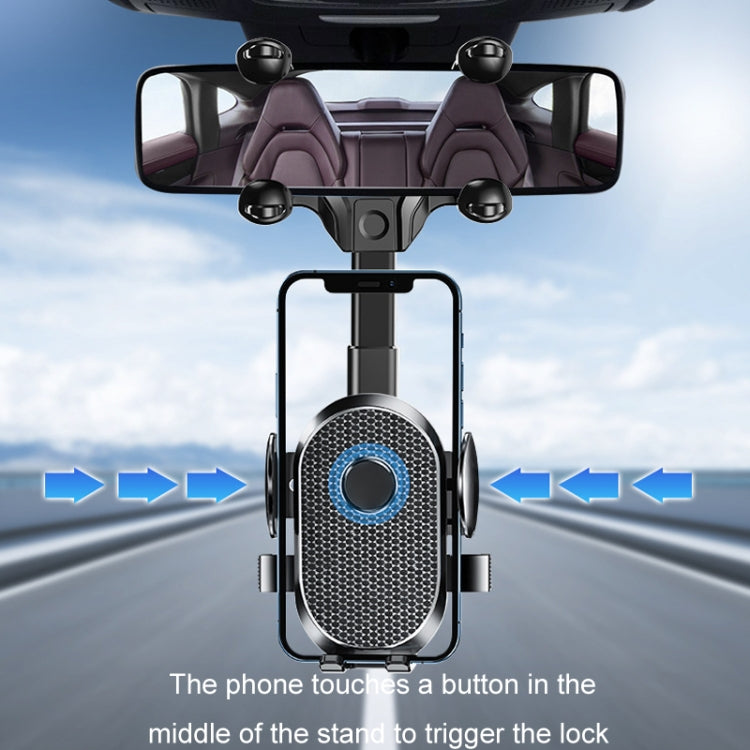 Car Rearview Mirror Mobile Phone Holder Multifunctional AR Navigation Support Bracket(Extending Rod) - Car Holders by PMC TechLife | Online Shopping South Africa | PMC TechLife | Buy Now Pay Later Mobicred