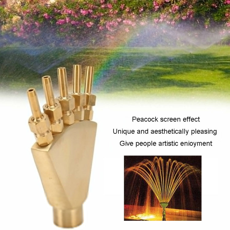 1.5 inch Copper Phoenix Tail Nozzle Water Landscape Fountain Equipment - Watering & Irrigation by PMc TechLife | Online Shopping South Africa | PMc TechLife | Buy Now Pay Later Mobicred