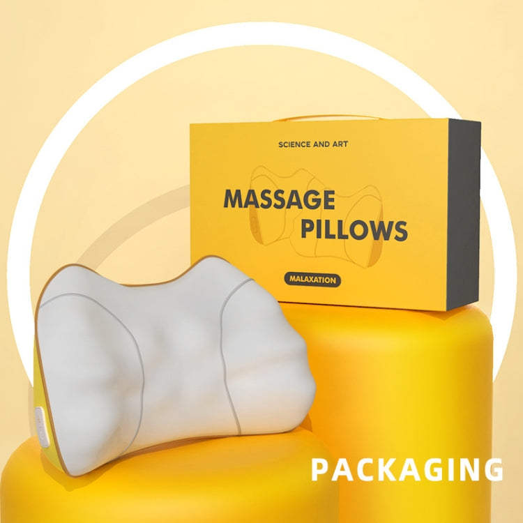 Waist And Back Massager Lumbar Vertebra Car Neck Massage Pillow, Specification: Charging Model Yellow - free shipping - PMC TechLife - Order now!