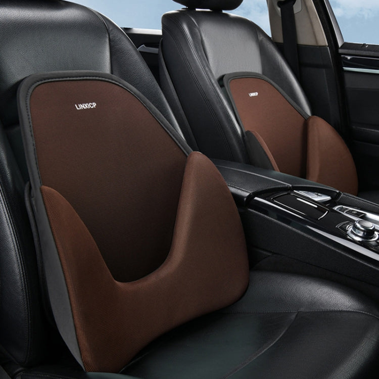LINXICP 3 In 1 Car Seat Lumbar Cushion Summer Special Memory Foam Breathable Car Back Pad(Black) - Seat Accessories by LINXICP | Online Shopping South Africa | PMC TechLife | Buy Now Pay Later Mobicred