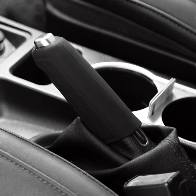 Automotive Universal Silicone Handbrake Handle Cover Brake Handle Decorative Protective Sleeve, Size: Oblique Sleeve(Black) - Shift Knob by PMC TechLife | Online Shopping South Africa | PMC TechLife | Buy Now Pay Later Mobicred