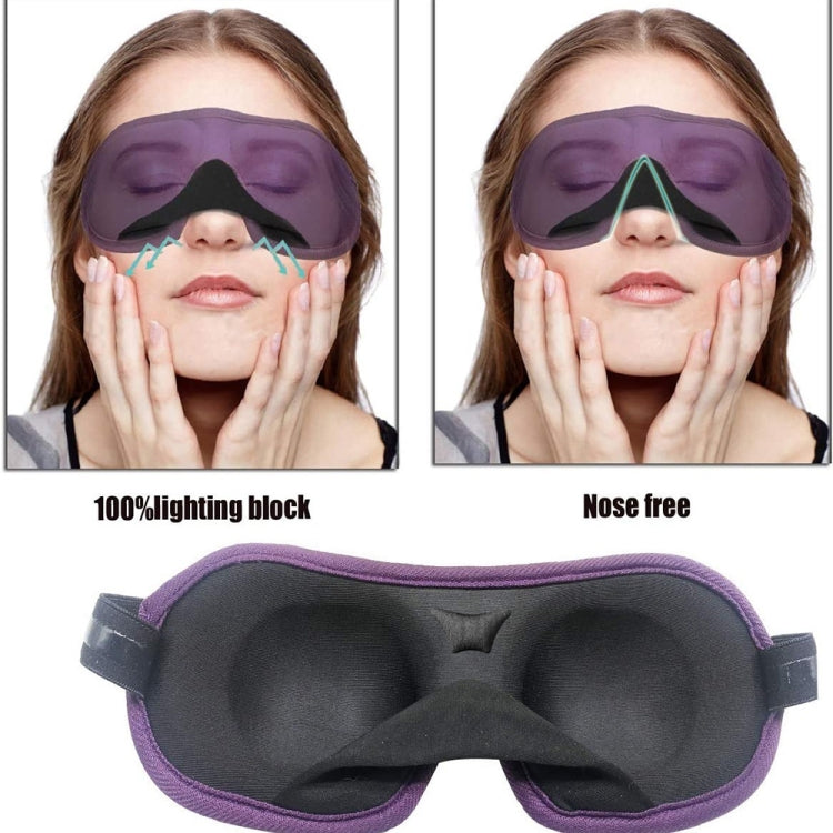 3D Adjustable Silicone Anti-slip Sleep Eye Mask Three-dimensional Memory Foam Eye Protection Mask(Black) - Eye Masks by PMC TechLife | Online Shopping South Africa | PMC TechLife