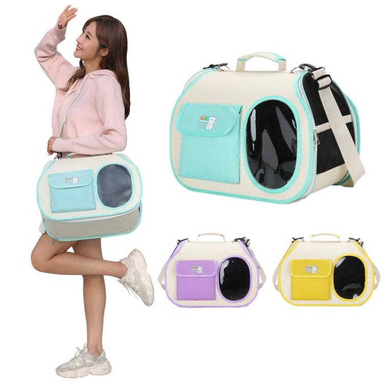 Crossbody Pet Bag Cast And Dogs Outdoor Carrying Portable Single Shoulder Bag(Green) - Pet Bags by PMC TechLife | Online Shopping South Africa | PMC TechLife | Buy Now Pay Later Mobicred