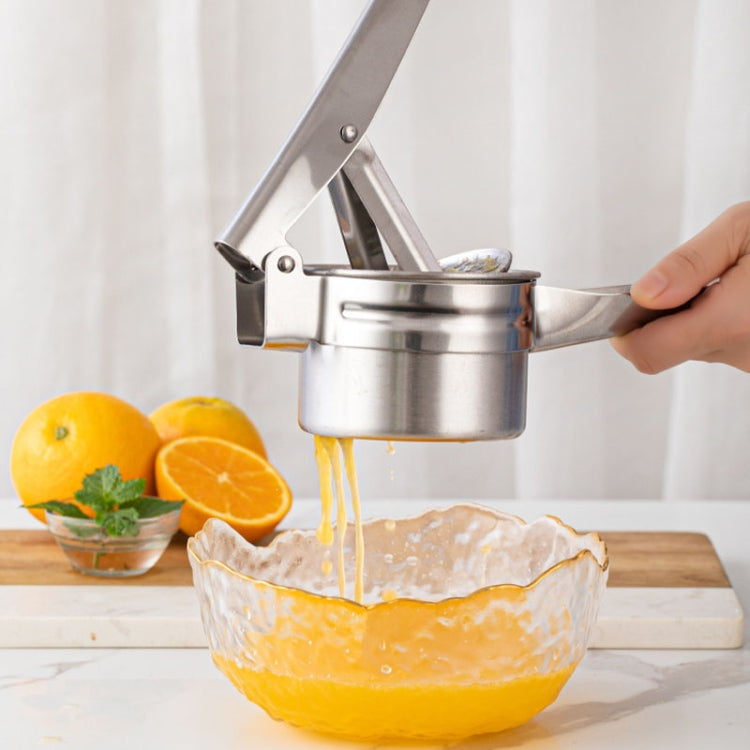 Stainless Steel Potato Press Manual Juicer Vegetable And Fruit Squeezer, Model: SJ-04 Side Hole Red - Stirrer & Squeezer by PMc TechLife | Online Shopping South Africa | PMc TechLife | Buy Now Pay Later Mobicred