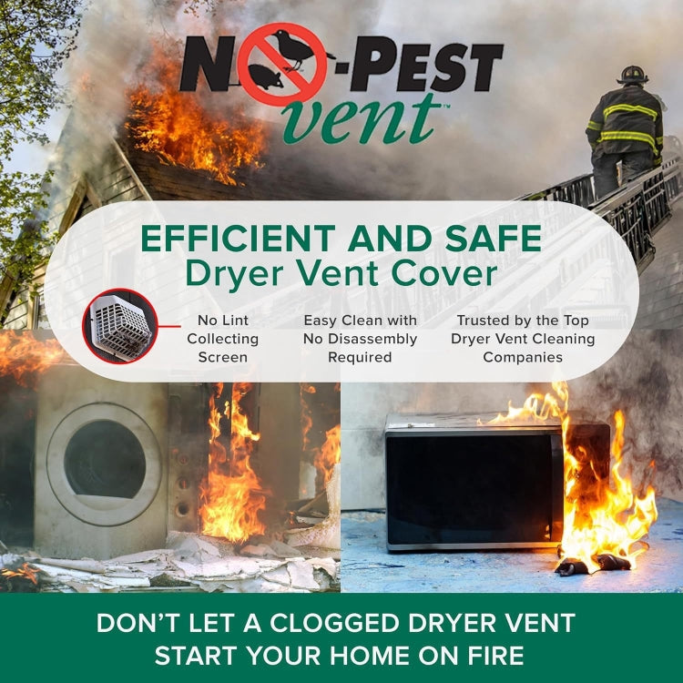 Dual Door Dryer Vent Cover No-Pest Wide Mount Exhaust Cover - Air Vent Grille by PMc TechLife | Online Shopping South Africa | PMc TechLife | Buy Now Pay Later Mobicred