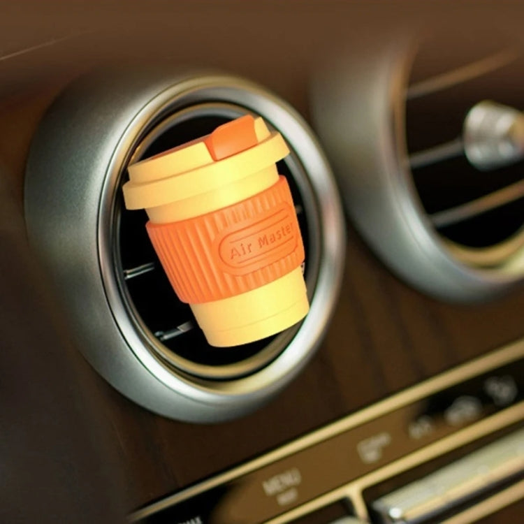BEN.JACK Coffee Cup Car Perfume Air Conditioner Air Outlet Aromatherapy Ornaments(Light Green+Orange) - Air Freshener by BEN.JACK | Online Shopping South Africa | PMC TechLife | Buy Now Pay Later Mobicred