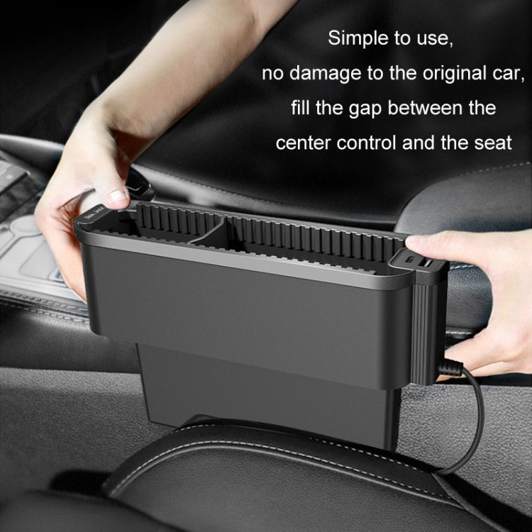 BEN.JACK Multifunctional Car Seat Gap Storage Box(Black) - free shipping - PMC TechLife - Order now!