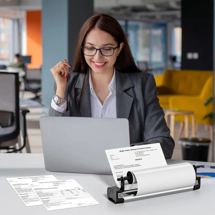 Phomemo 1 Roll Letter Thermal Paper Use With M08F Printer Holder For M832/M833/M834/M835/P831/Q302 Printer - Printer Accessories by Phomemo | Online Shopping South Africa | PMC TechLife | Buy Now Pay Later Mobicred