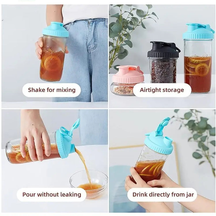 For Mason Jars Wide Mouth Flip Top Lid Airtight Leak Proof Reusable Canning Lids, Size: Diameter 70mm(Random Color) - Preservation Supplies by PMC TechLife | Online Shopping South Africa | PMC TechLife | Buy Now Pay Later Mobicred