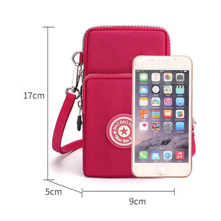 Crossbody Mobile Phone Bag Vertical Coin Purse with Armband for Women(Black) - by PMC TechLife | Online Shopping South Africa | PMC TechLife | Buy Now Pay Later Mobicred