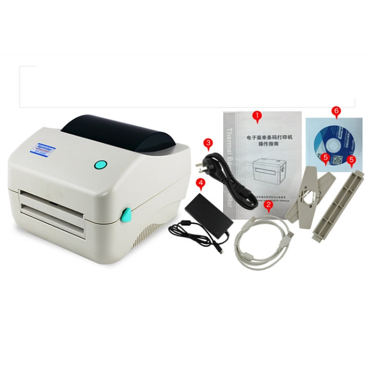 Xprinter XP-450B USB Port Supermarket Cashier Barcode Thermal Printer(EU Plug) - free shipping - PMC TechLife - Order now!