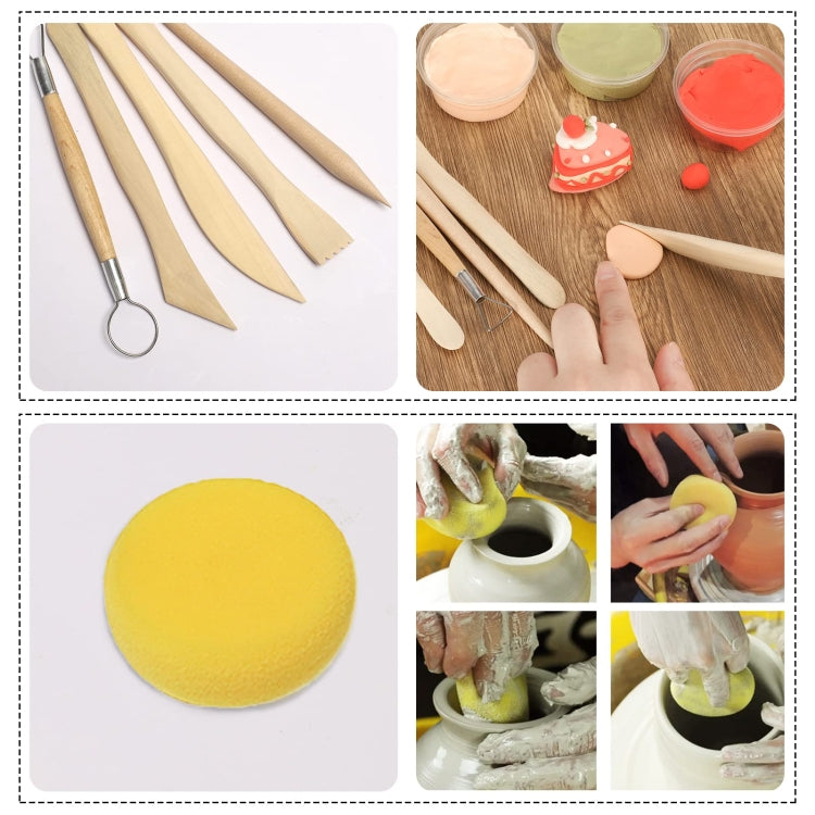 42 In 1 Clay Tools Kit Ceramics DIY Clay Sculpting Tools for Pottery Craft, Baking, Carving - Burin &Cutting Knife by PMC TechLife | Online Shopping South Africa | PMC TechLife | Buy Now Pay Later Mobicred