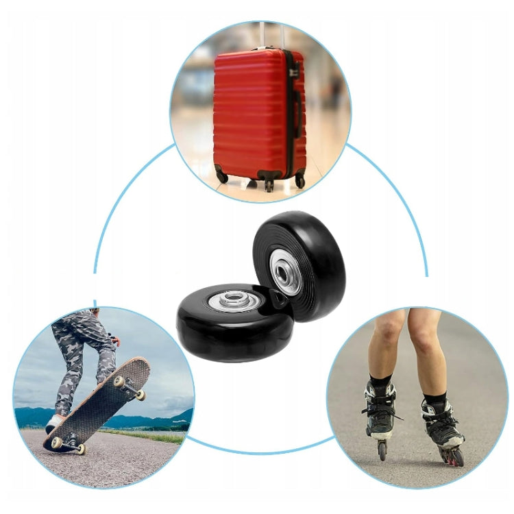 40 x 18mm Luggage Suitcase Replacement Wheels Low Noise Spinner Wheels - Accessories by PMc TechLife | Online Shopping South Africa | PMc TechLife | Buy Now Pay Later Mobicred