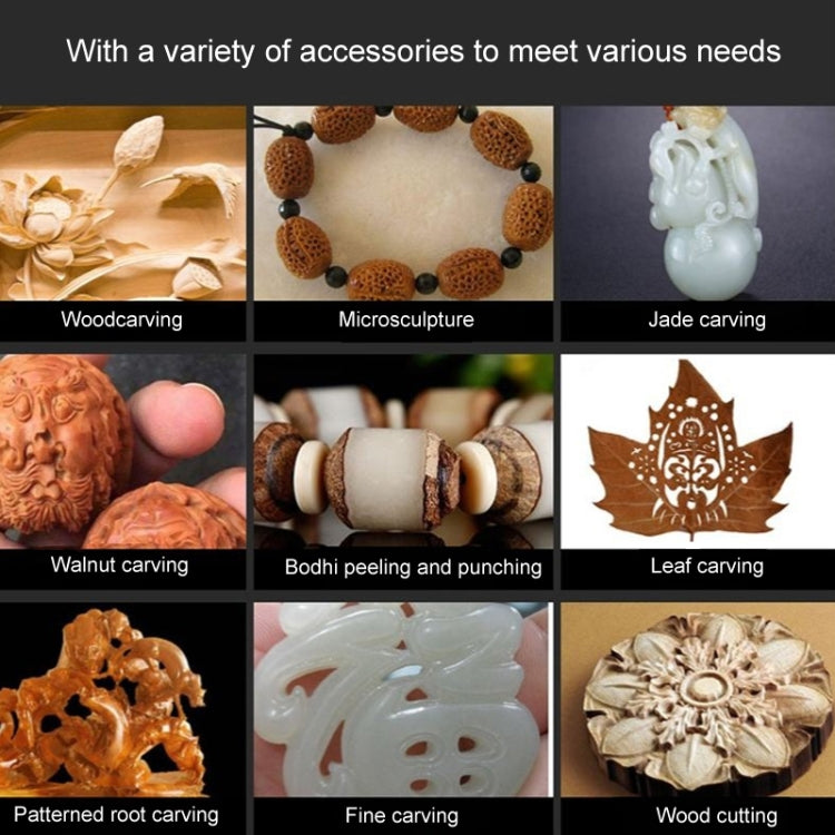 VICOVER Small Adjustable Speed Electrical Grinder Set Jade Carving Pen Polishing Tool EU Plug, Model: 100pcs Parts+Soft Shaft - Abrasive Tools & Accessories by VICOVER | Online Shopping South Africa | PMC TechLife | Buy Now Pay Later Mobicred