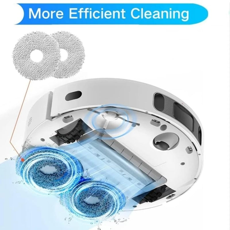 For Dreame L20 Ultra / X20 Pro / X20 Pro Plus Robot Vacuum Accessories 1 Gray Rag - free shipping - PMc TechLife - Order now!