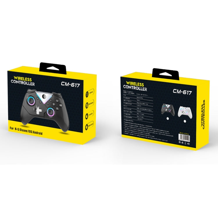 CM-617 Wireless Bluetooth Game Controller for Switch / Android / IOS / PC / Smart TV(Colorful White) - Gamepads by PMC Jewellery | Online Shopping South Africa | PMC Jewellery | Buy Now Pay Later Mobicred