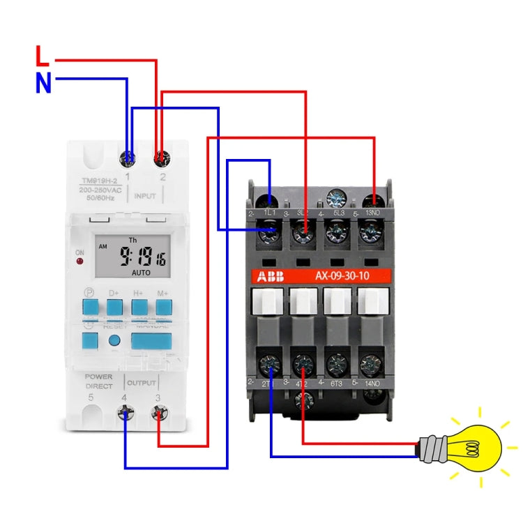 SINOTIMER TM919H-1 110V 16A DIN Rail 4 Pins Voltage Output Digital Switch Timer Automatic Cycle Timing Controller - free shipping - PMC TechLife - Order now!