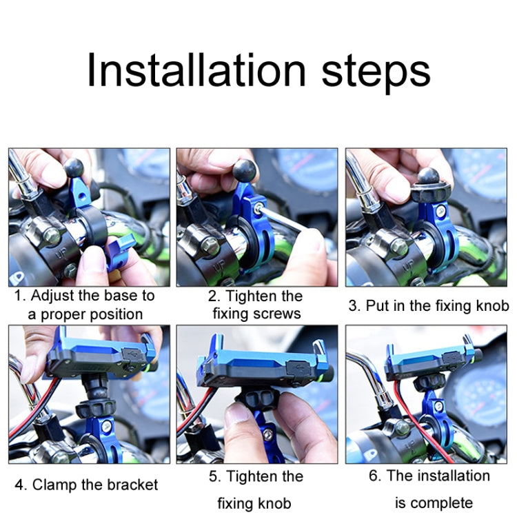 Kewig M7 Bicycle 4 Claws Aluminum Navigational Bracket Outdoor Cycling Cell Phone Holder(Black) - Holder by Kewig | Online Shopping South Africa | PMC TechLife | Buy Now Pay Later Mobicred