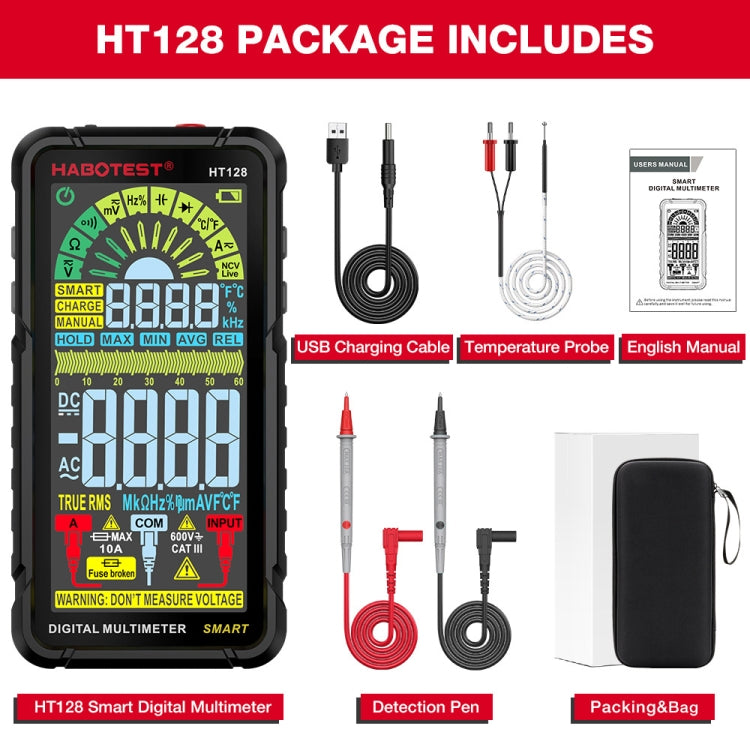 HABOTEST Automatic Range Digital Display Ultra-Clear Intelligent Current Multimeter - free shipping - PMC TechLife - Order now!