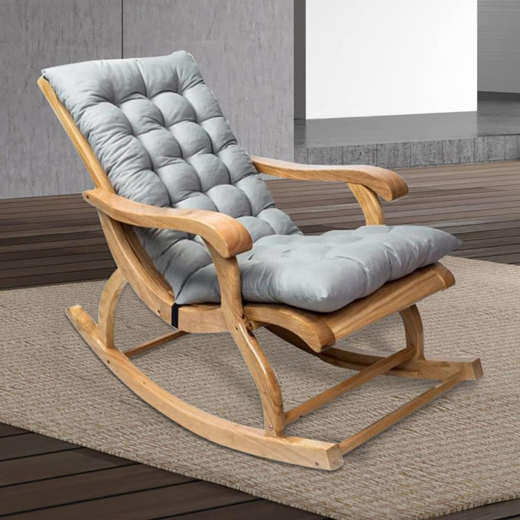120x50x8cm Home Soft Lounger Cushion Garden Fabric Backrest Rattan Chair Cushion(Grey) - Cushions & Pillows by PMc TechLife | Online Shopping South Africa | PMc TechLife | Buy Now Pay Later Mobicred